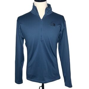 The North Face Teal Quarter-Zip Pullover